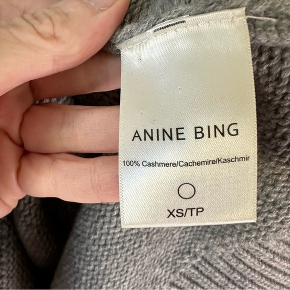ANINE BING Rosie Cashmere Sweater Pullover Knit SZ XS - Picture 7 of 8